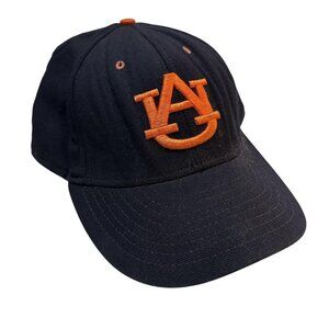 Vintage Auburn Tigers Hat Cap Fitted Mens 8 Navy Orange NCAA Baseball TPX 90s